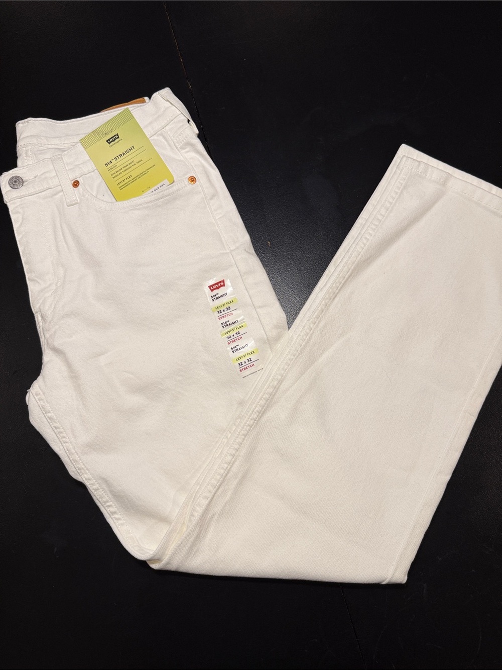 Men's Levi’s White 514 Straight Jeans 32x32